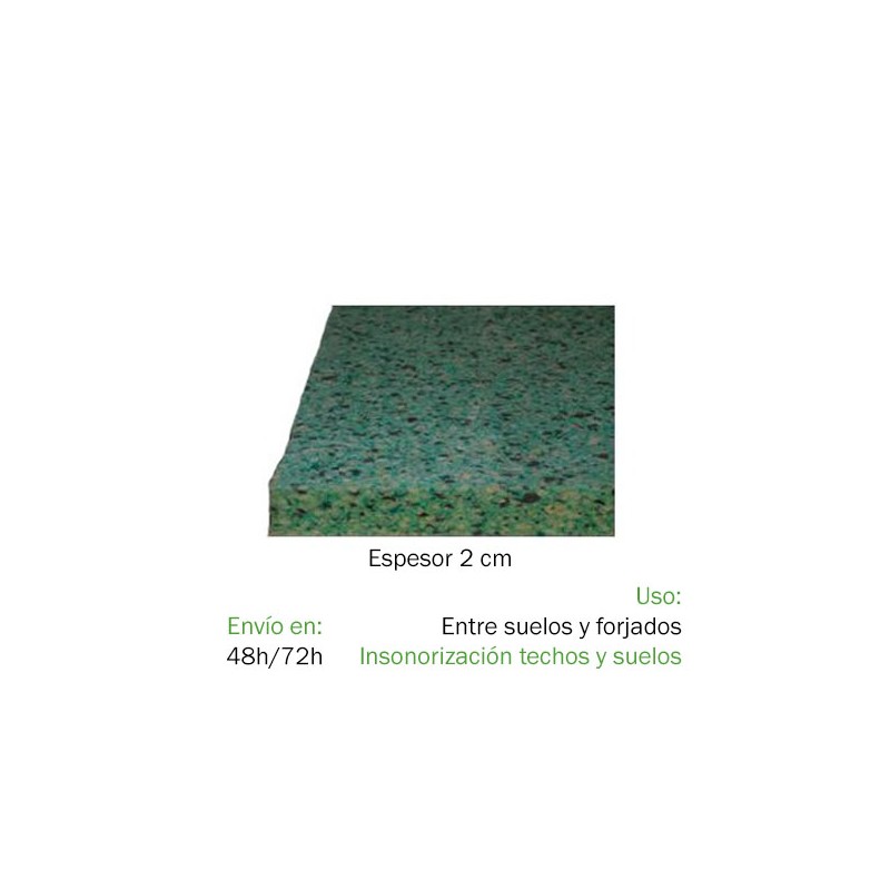 Aislante Acústico DISCO 150 (2 x 1,2 m) Materiales aislantes