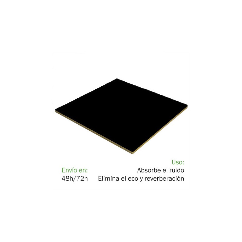 Techo FON-ACUSTIC 1200 Negro (1,2 x 0,6 x 0,02 m) Techos Fonoabsorbentes