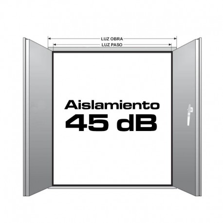 Puerta Acústica 45 2 hojas