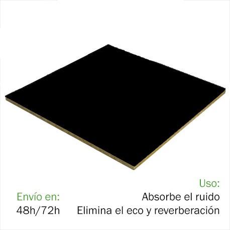 Techo FON-ACUSTIC 1200 Negro (1,2 x 0,6 x 0,02 m)