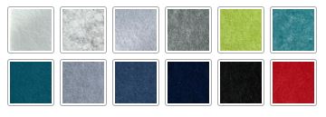 Paleta disponible de colores ECOpanels